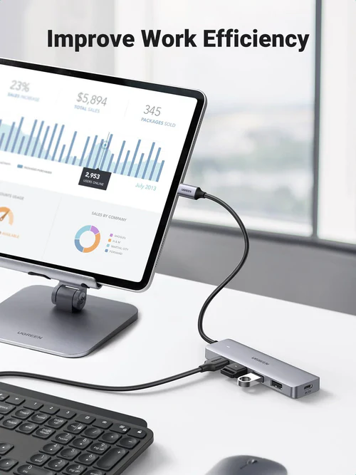 UGREEN 4-Port USB CM219 Hub - Image 3