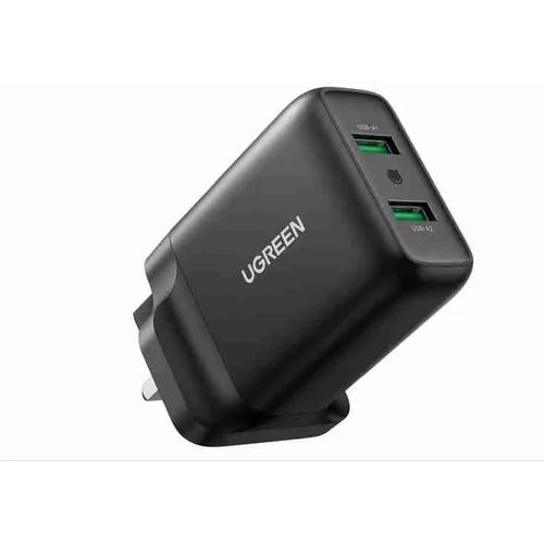 UGREEN USB Fast Charger UK (Black)- CD161