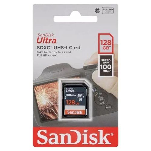 SanDisk Ultra® SDHC™ card and SDXC™ card Up to 100MB/s - 128GB