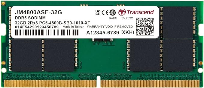 Transcend DDR5 32GB 4800MHz Desktop RAM