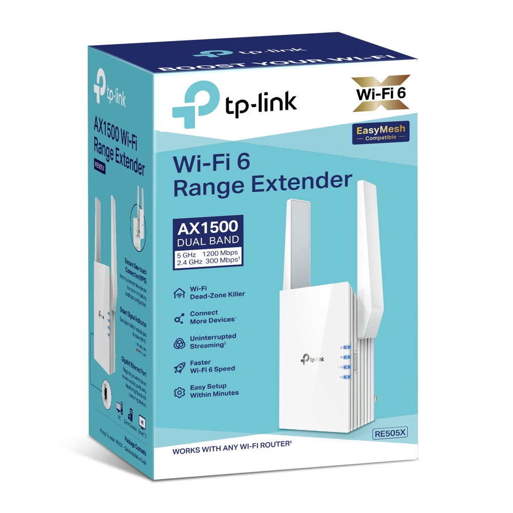 TP-Link TL-RE505X – AX1500 Wi-Fi 6 Range Extender - Image 2