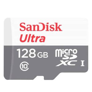 SanDisk MicroSD CLASS 10 100MBPS 128GB without Adapter – SDSQUNR-128G-GN6MN