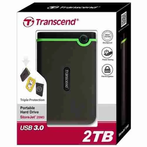 Transcend External HDD 2TB - Iron Grey - TS2TSJ25M3S