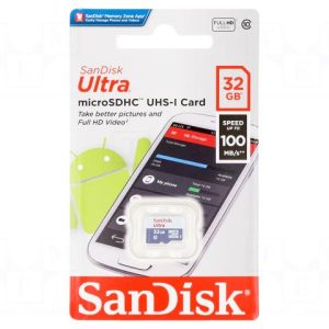 SanDisk Ultra microSDHC™/microSDXC™ UHS-I card Up to 100MB/s - 32GB