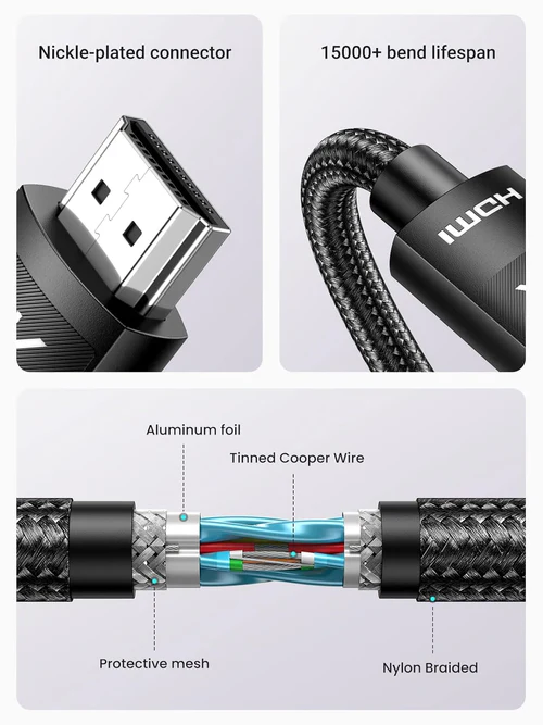 UGREEN Braided HDMI Cable 3m UG40102 - Image 2