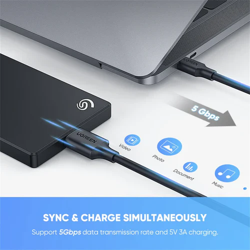 UGREEN USB-C to Micro B Cable M/M 1m - Image 2